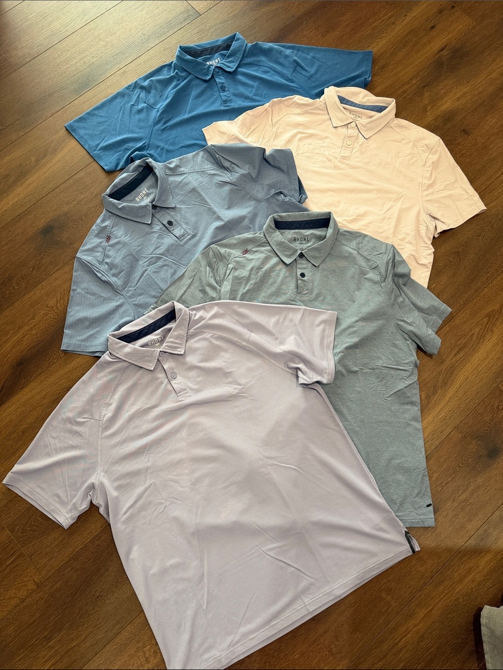 Rhone Men's Polo Shirts BUNDLE - Classic Short Sleeve